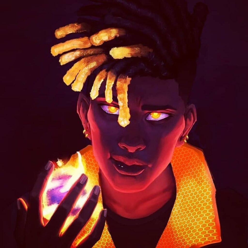 @gunter kinomoto killing it with the amazing artistry saturdayvibes Pantheon ImASuperhero BlackSuperheroes Superheroes Ble.jpg
