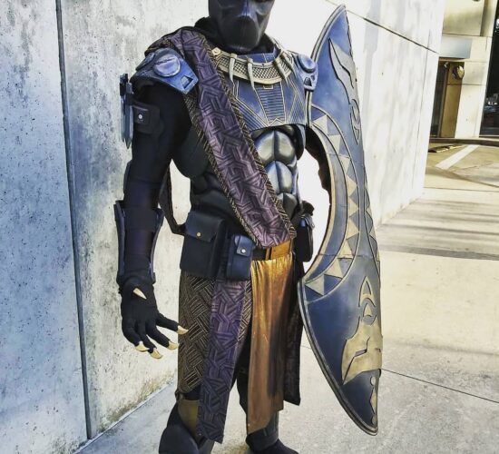 Sick Black Panther cosplay by one of the baddest around @shawshank.props bla