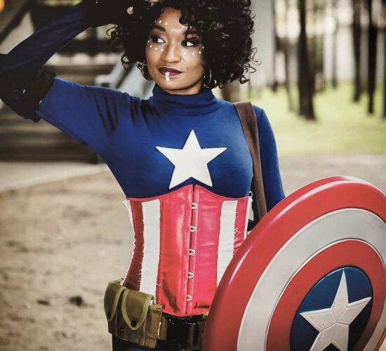 Captain Liberty Cosplay Flying High By Dr. Cosplay @cosplay.doctor