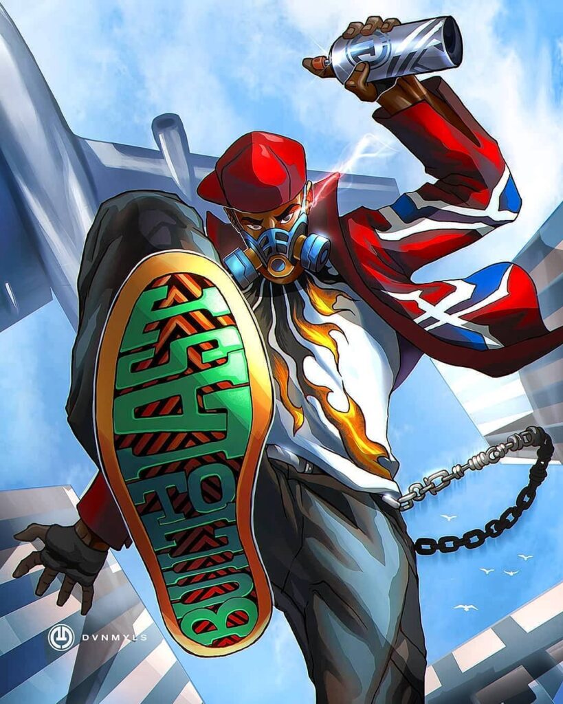 BUILT. TO. BLAST⚡Blast Off On These Comic Graffiti Vibes Credit @dvnmyls